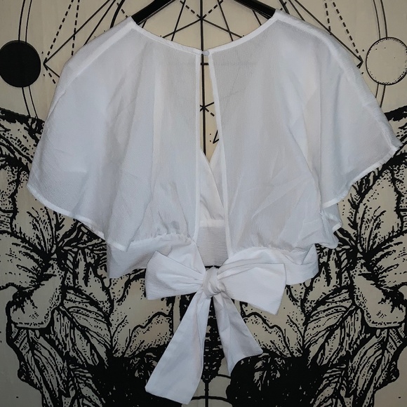 Tie Back Chiffon Blouse - Picture 3 of 3